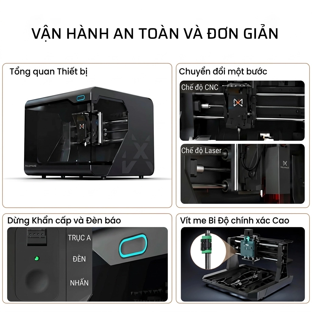 Vận hành an toàn và đơn giản