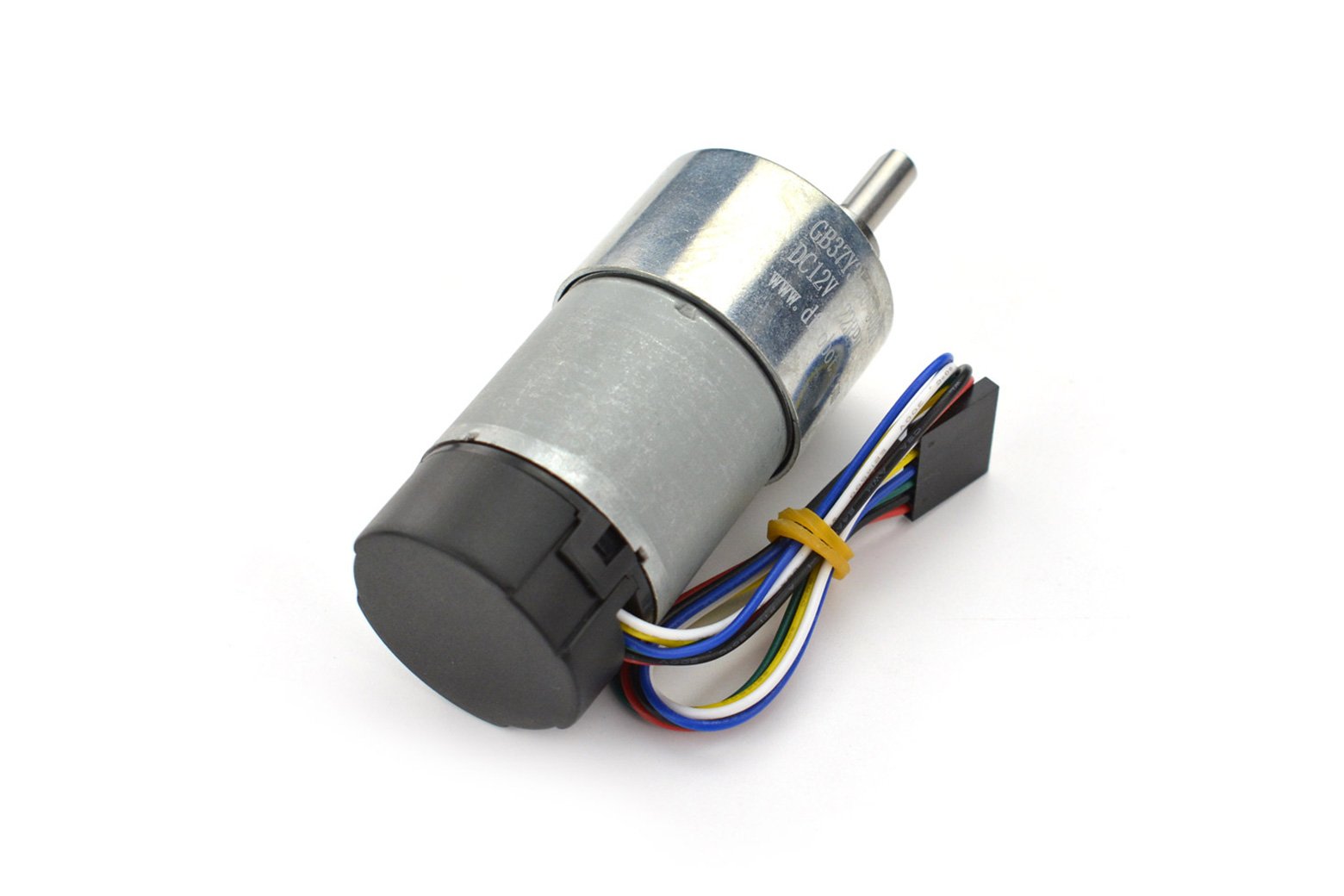 12V Metal DC Gearmotor w/Encoder (90:1, 122RPM, 38Kg.cm)